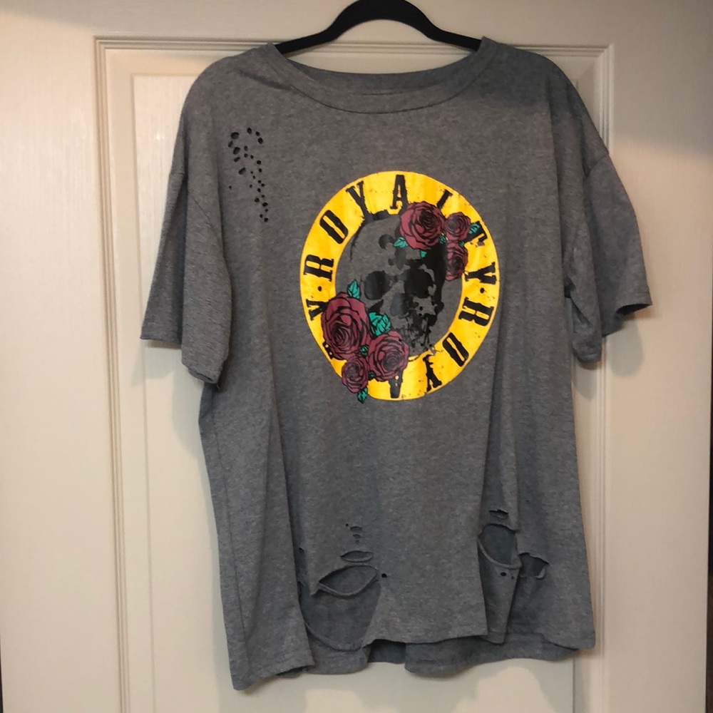 Short sleeve gray top